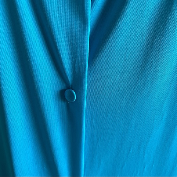 Vintage Vanity Fair Bright Blue Robe Housedress - Picture 7 of 15